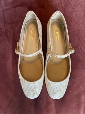 J. Crew Raffia Mary Jane Ballet Flats | Size 7.5